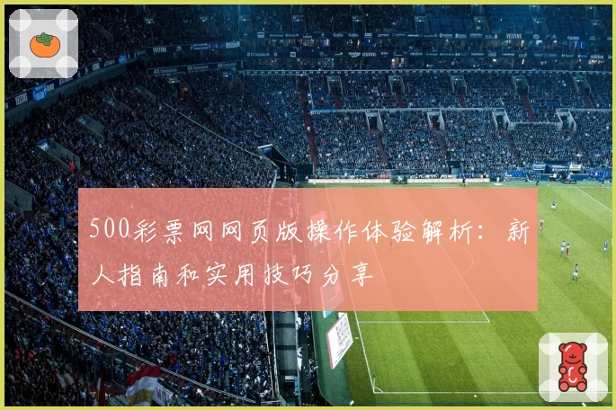 500彩票网网页版操作体验解析：新人指南和实用技巧分享